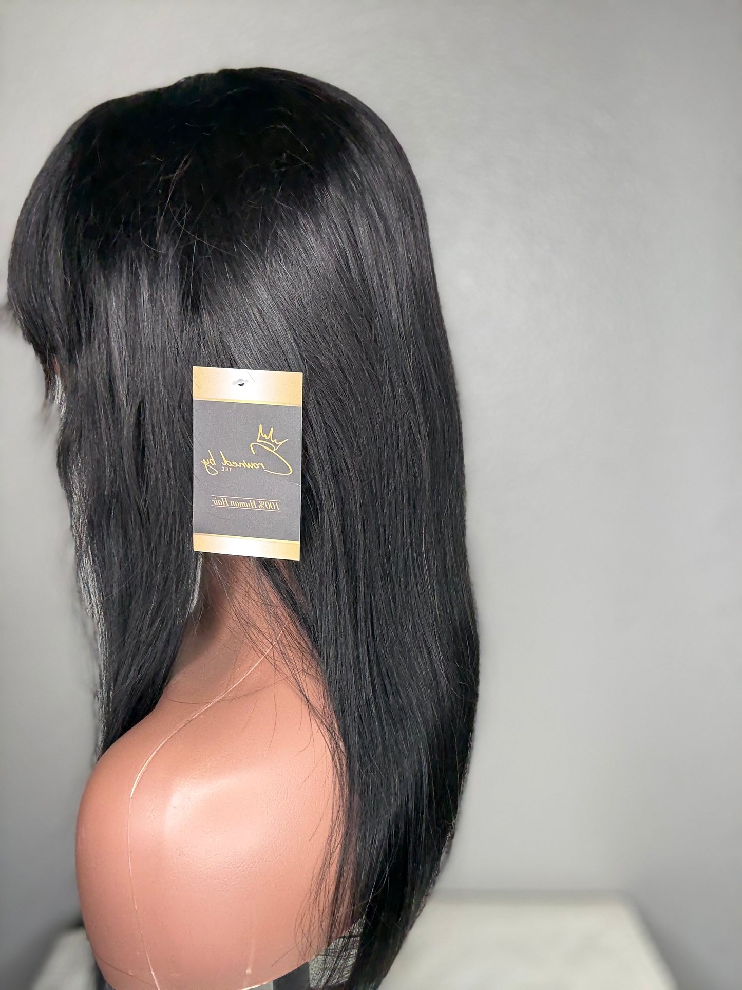 Black Color straight wig bang