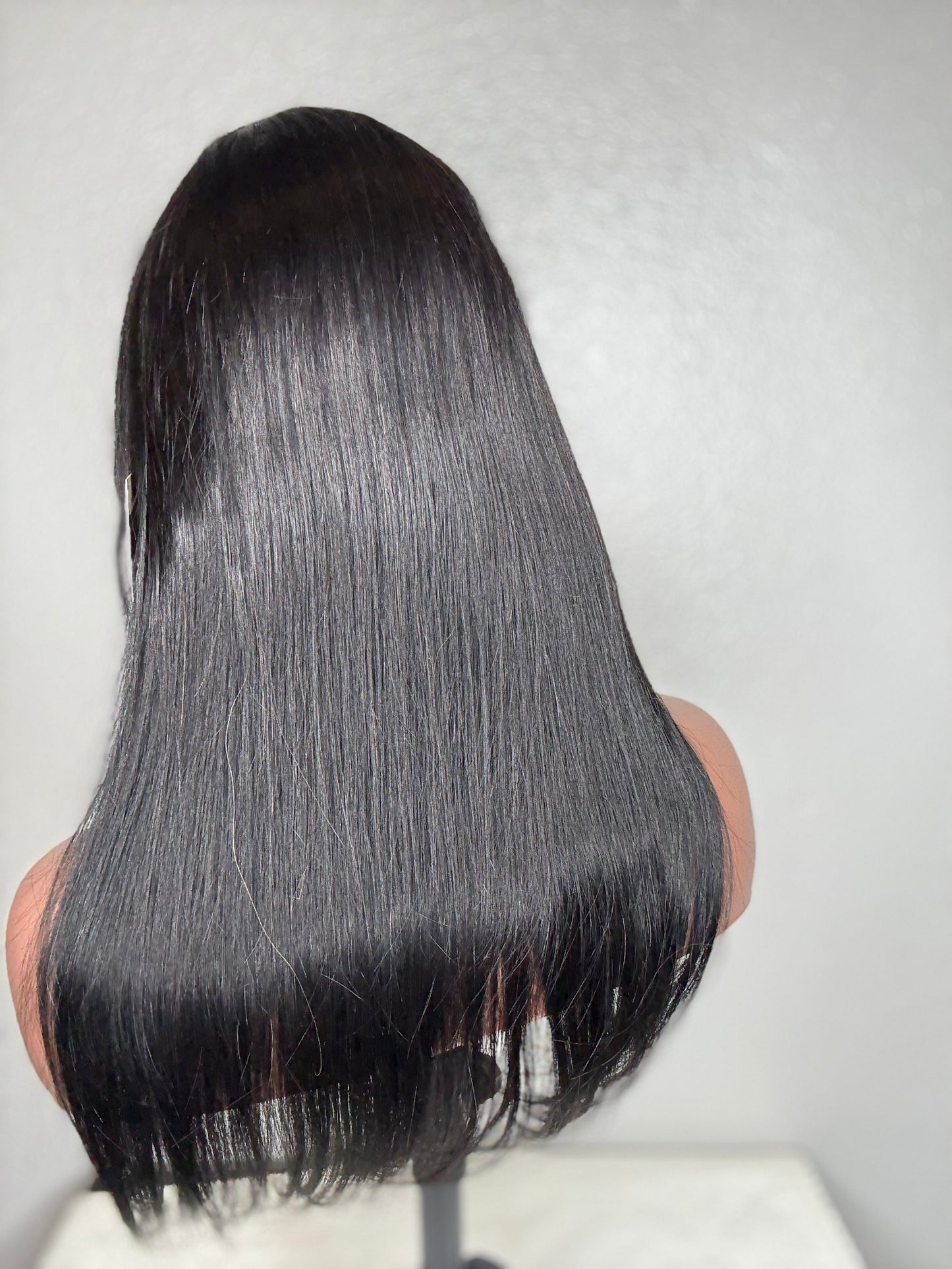 Black Color straight wig bang