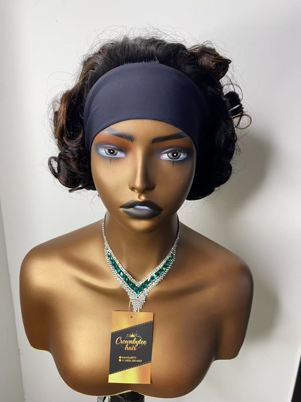 Curly Headband Glueless Wig