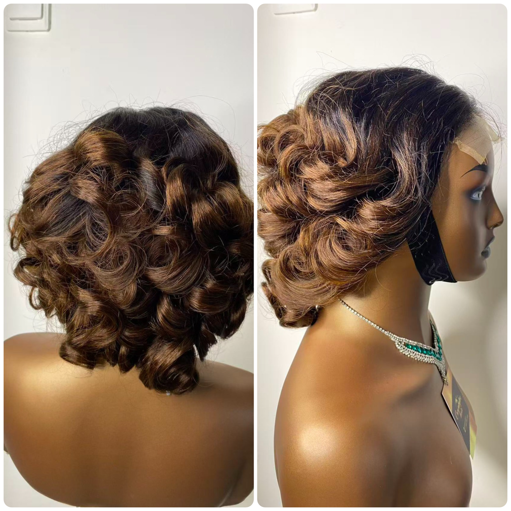 Curly Headband Glueless Wig