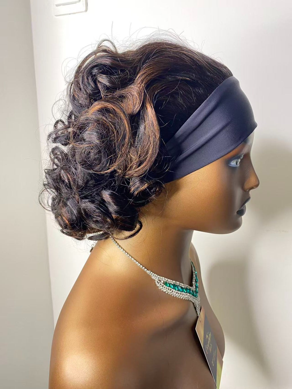 Curly Headband Glueless Wig