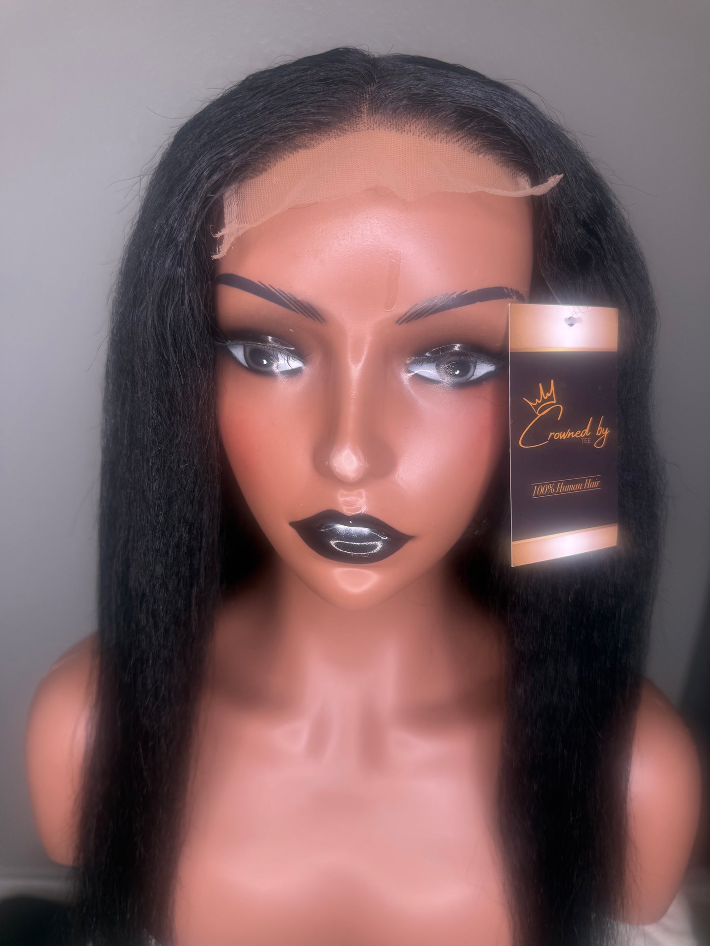 Yaki Straight Glue less wig