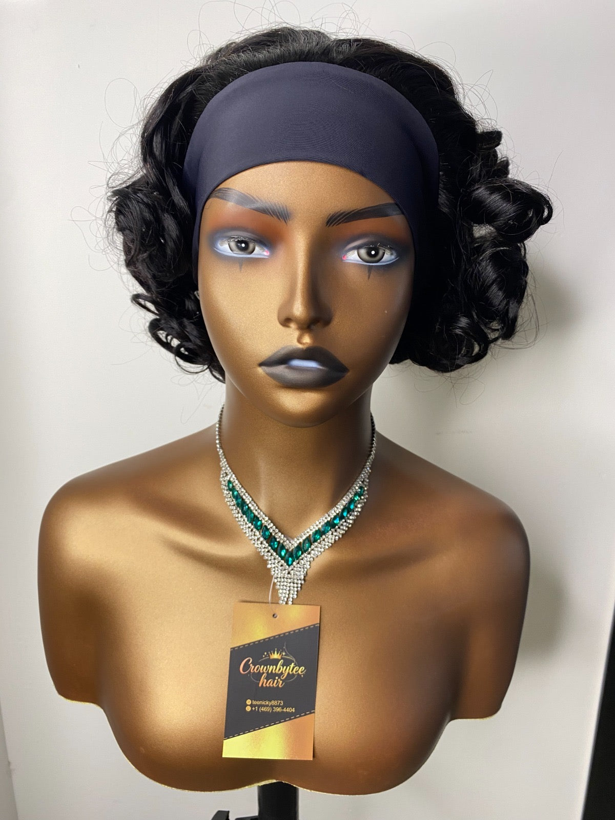 Curly Headband Glueless Wig